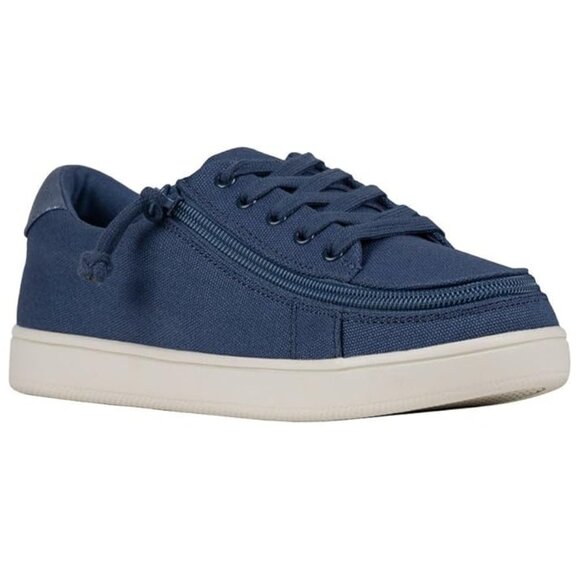 NEW Billy Footwear Women Sneaker Low Top Zip Up Blue Adaptive Size 6 W KF9 - Picture 1 of 5